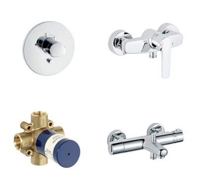 Alpha_300_Thermostatic Mixer_Concealed