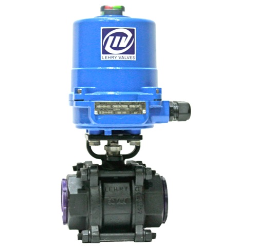 2 Way Ball Valve Electrical Actuator Operated Screwed End