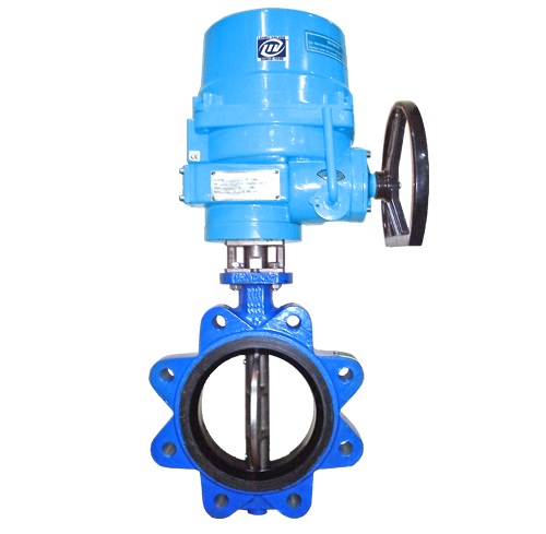 Lug Type Butterfly Valve Electrical Actuator Operated