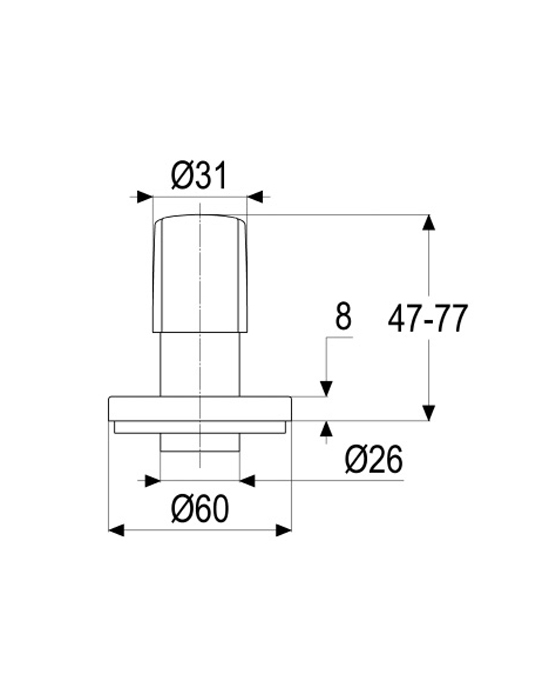 Finishing set 2/3 way-diverter