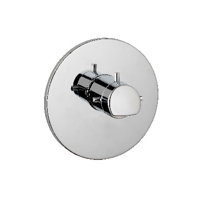 Prefabricated set shower thermostat