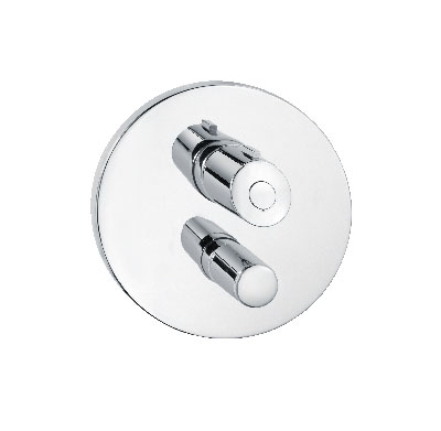 Prefabricated set shower thermostat