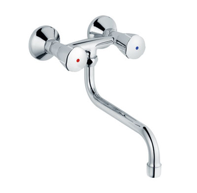 Two handle kitchen mixer 3/8"