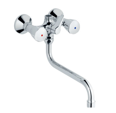 Two handle wall mounted mixer 1/2"