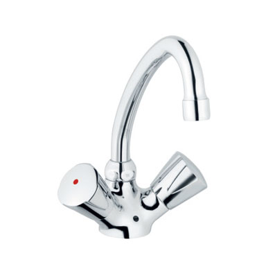 Two handle wash basin mixer