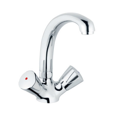 Two handle wash basin mixer